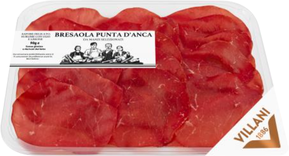 Bresaola Italiana Superiore Affettata 90g VILLANI