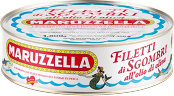 Filetti di Sgombro all'Olio di Oliva 1.8kg MARUZZELLA
