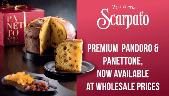 Scarpato Premium Panettone and Pandoro Festive Cakes now available at Wholesale Price
